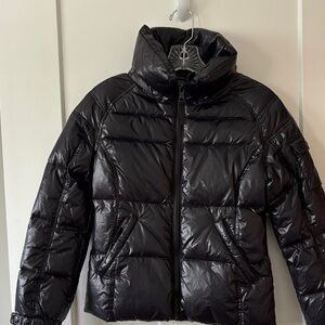 S13 Ella Black Puffer Coat